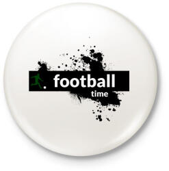 printfashion footballtime - Kitűző, hűtőmágnes - Fehér (3088937)