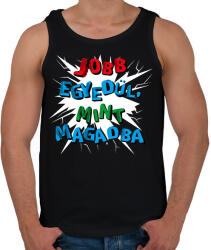 printfashion Jobb egyedül, mint magadba - Férfi atléta - Fekete (16528600)