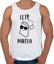 printfashion Let's ParTEA - Férfi atléta - Fehér (16744771)