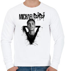printfashion Michael Bibi - Férfi pulóver - Fehér (2767023)