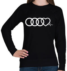 printfashion AUDI Love - Női pulóver - Fekete (380290)