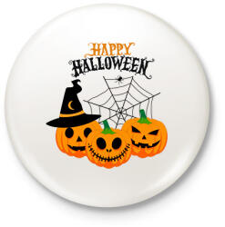 printfashion Happy Halloween - Kitűző, hűtőmágnes - Fehér (13929370)