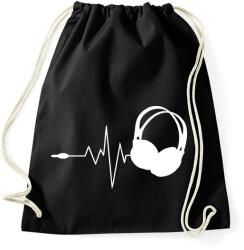 printfashion DJ love - Sportzsák, Tornazsák - Fekete (942187)
