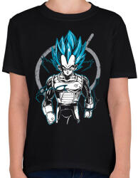 printfashion Super Saiyan GOD Vegeta - Gyerek póló - Fekete (521485)