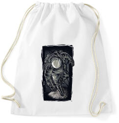 printfashion Asztronauta grafika - Sportzsák, Tornazsák - Fehér (4960136)