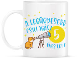 printfashion Legügyesebb csillagász - Számmal - Bögre - Fehér (9730283)