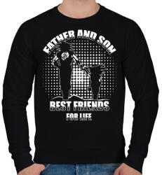 printfashion Dragon Ball APA és FIA - Férfi pulóver - Fekete (1108717)