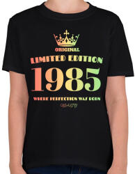 printfashion 1985 - Gyerek póló - Fekete (4465465)