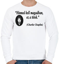 printfashion Hinned kell magadban! - Férfi pulóver - Fehér (4772485)