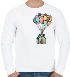 printfashion Lufis ház - Férfi pulóver - Fehér (13935141)