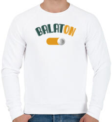 printfashion BalatON - Férfi pulóver - Fehér (7346071)