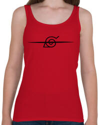 printfashion Konoha áthúzott jel - Női atléta - Cseresznyepiros (5673887)
