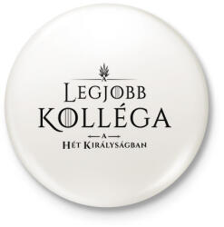 printfashion got-legjobb-kollega-black - Kitűző, hűtőmágnes - Fehér (3078069)