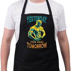 printfashion You said tomorrow - Kötény - Fekete (14445250)