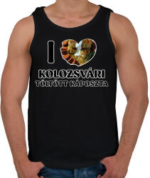 printfashion I love Kolozsvári töltött káposzta - Férfi atléta - Fekete (11781044)