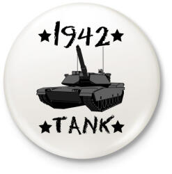 printfashion Tank - Kitűző, hűtőmágnes - Fehér (3083500)