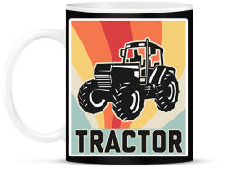 printfashion Retro Traktor - Bögre - Fekete (1630478)