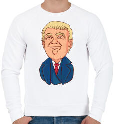 printfashion Trump - Férfi pulóver - Fehér (4167059)