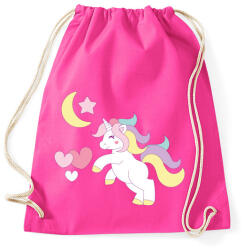 printfashion Cuki egyszarvú - Sportzsák, Tornazsák - Fukszia (320328)