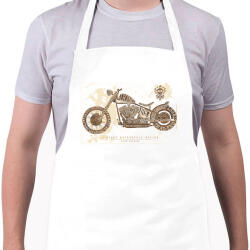 printfashion vintage motorcycles - Kötény - Fehér (4916246)