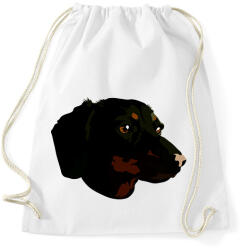 printfashion dachshund face - Sportzsák, Tornazsák - Fehér (15522681)
