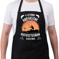 printfashion a legjobb horgászok - Kötény - Fekete (4987089)