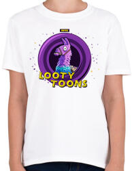 printfashion Looty Toons - Gyerek póló - Fehér (1949911)