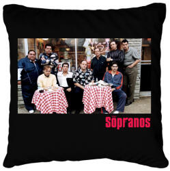 printfashion The Sopranos Cast - Párnahuzat, Díszpárnahuzat - Fekete (5506574)