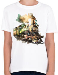 printfashion vonat - Gyerek póló - Fehér (16155013)