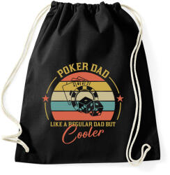 printfashion Poker Dad - Sportzsák, Tornazsák - Fekete (15560721)