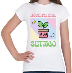 printfashion Növényekkel suttogó - Női póló - Fehér (15495452)