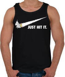 printfashion Just hit it! ! - Férfi atléta - Fekete (2654818)