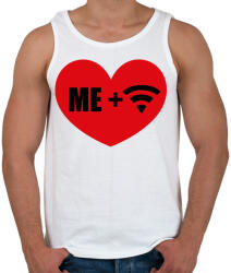 printfashion ÉN + WIFI - Férfi atléta - Fehér (262019)