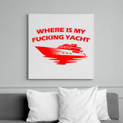 printfashion Yacht - Vászonkép - Fehér (14145945)