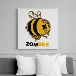 printfashion ZomBEE - Vászonkép - Fehér (6622392)