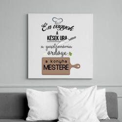 printfashion Én vagyok a kések ura. - Vászonkép - Fehér (6621478)