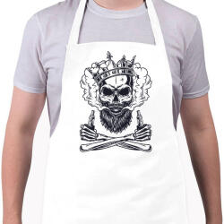 printfashion Vaper koponya - Kötény - Fehér (4912834)