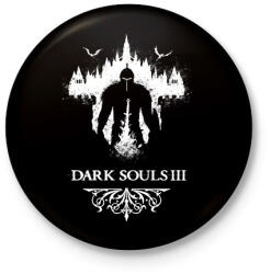 printfashion Dark souls III - Kitűző, hűtőmágnes - Fekete (15951114)