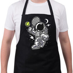 printfashion Tenisz a holdon - Kötény - Fekete (4934535)