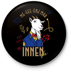printfashion Me-eee-enj innen pls - Kitűző, hűtőmágnes - Fekete (11620964)