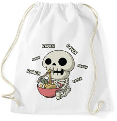 printfashion Ramen és csontváz - Sportzsák, Tornazsák - Fehér (13360877)