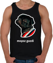 printfashion mopsz gazdi - Férfi atléta - Fekete (10903928)