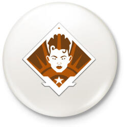 printfashion Apex Legends Bangalore Jelvény (Badge) - Kitűző, hűtőmágnes - Fehér (3079365)