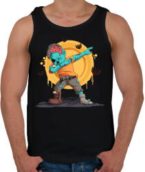 printfashion Dabbing zombi - Férfi atléta - Fekete (5524668)