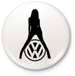 printfashion Volkswagen fan - Kitűző, hűtőmágnes - Fehér (3076655)