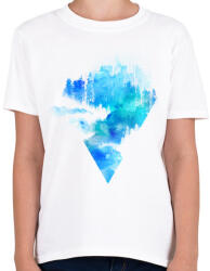 printfashion Escape from town - Gyerek póló - Fehér (221390)