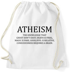 printfashion ATHEISM - Sportzsák, Tornazsák - Fehér (281878)