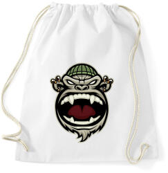 printfashion Gangsta Monkey - Sportzsák, Tornazsák - Fehér (2384811)