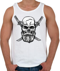 printfashion Koponya és kard - Férfi atléta - Fehér (5643016)