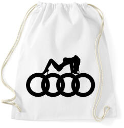 printfashion Audi - Sportzsák, Tornazsák - Fehér (494631)